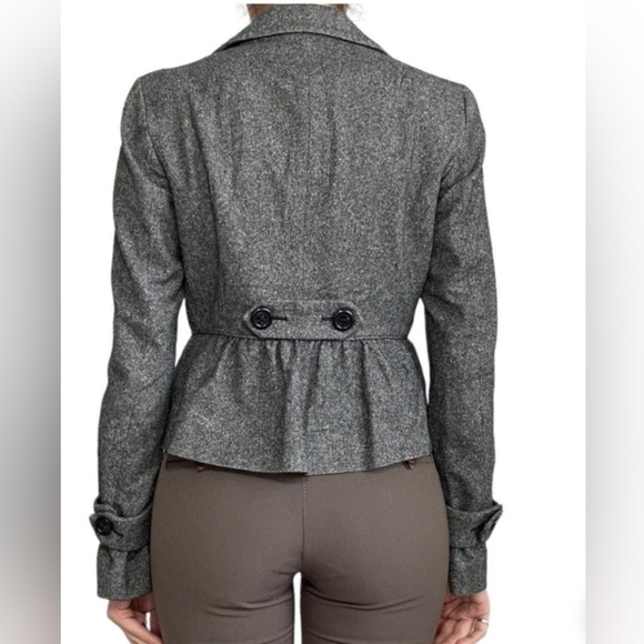 United Colors of Benetton Womens Grey Jacket Sz Small - Picture 3 of 10